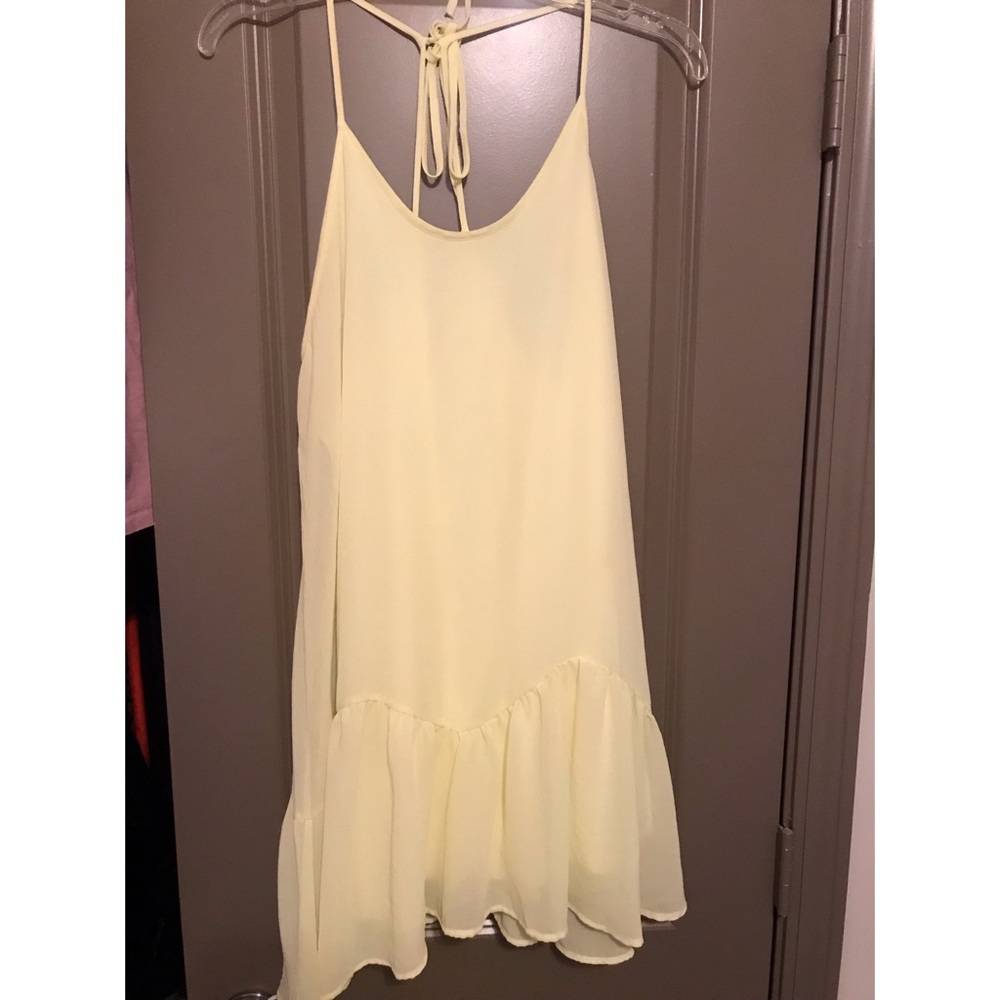 Lush Yellow Flowy Dress